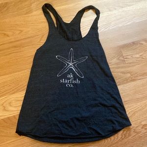 AK starfish co. dark gray tank top